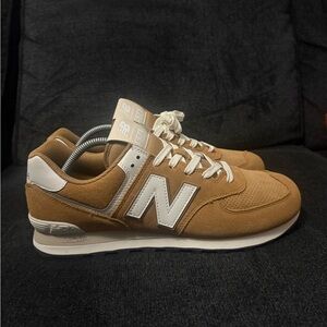 New Balance 574 Shoes Desert Clay Brown Sea Salt White U574WCE men’s 11.5